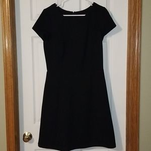 WHBM Classic Black Cap Sleeve Dress